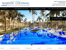 Tablet Screenshot of majesticcolonialclub.com
